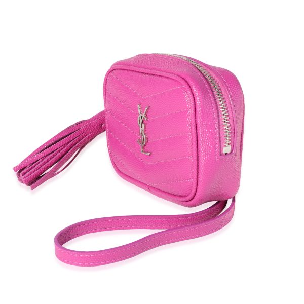 119666 sv ef99f623 6aca 4c5d 8c1d cbcee535bfe8 Saint Laurent Pink Baby Grain De Poudre Camera Bag