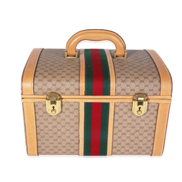 119682 fv 2337eaa2 a0b5 497d 9525 8d6d05e476bd Gucci Vintage GG Coated Canvas Web Train Case