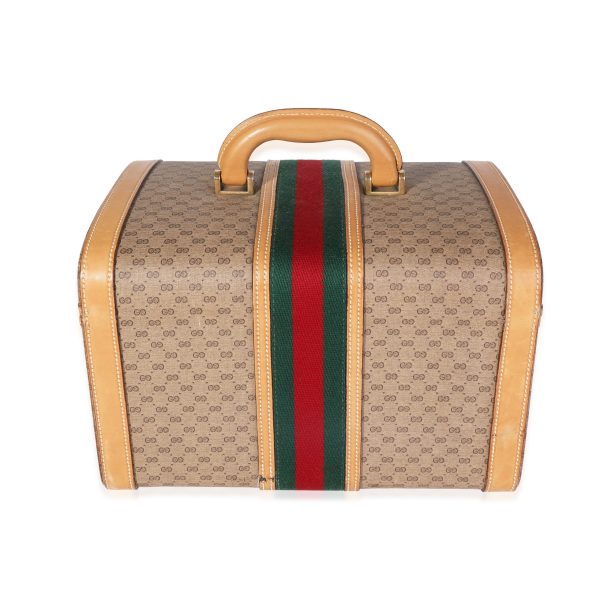 119682 pv 6b0606dc 84e5 48ae bc93 2442ddc9f521 Gucci Vintage GG Coated Canvas Web Train Case