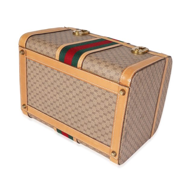 119682 stamp 322cd55b a5a4 48cc b83a c0413a66abec Gucci Vintage GG Coated Canvas Web Train Case