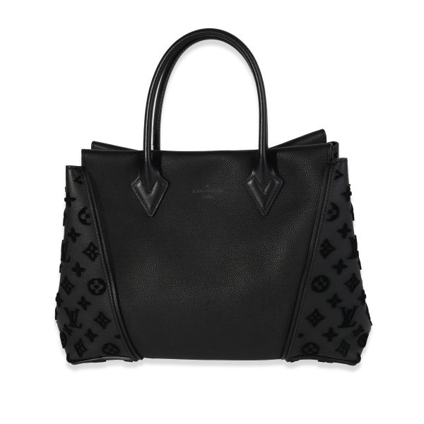 119739 pv Louis Vuitton Black Veau Cachemire Calfskin W Tote