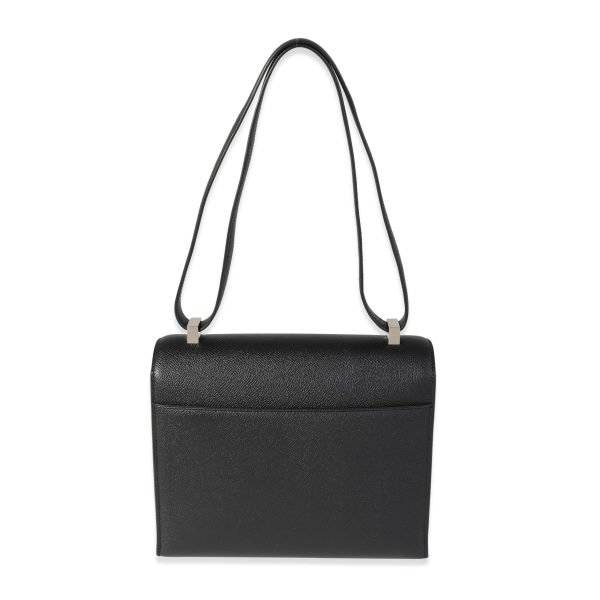 119765 pv Herm√®s Black Epsom Verrou 23 PHW