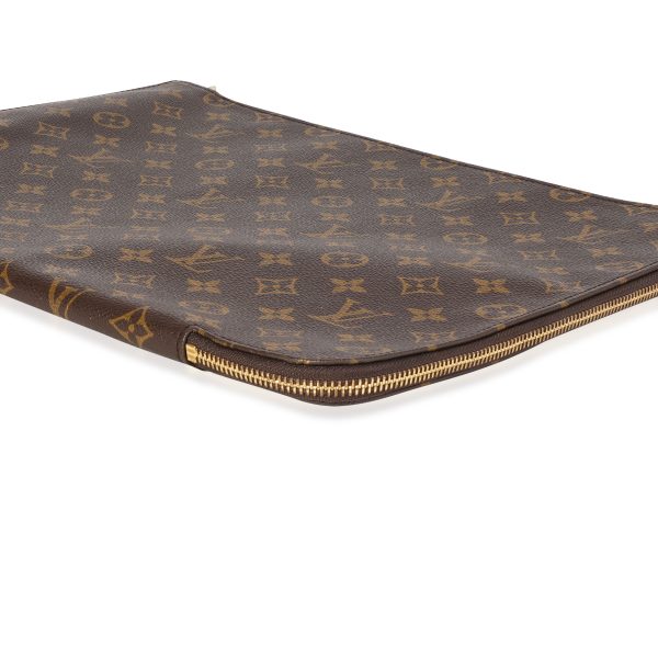 119798 stamp Louis Vuitton Monogram Canvas Document Holder