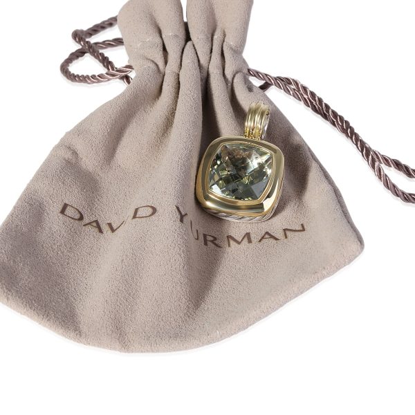 119808 av David Yurman Albion Prasiolite Pendant in 18kt Yellow Gold Silver