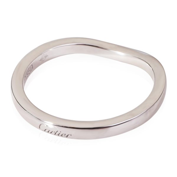 Wedding Band Platinum Cartier Ballerine Curved Wedding Band in Platinum