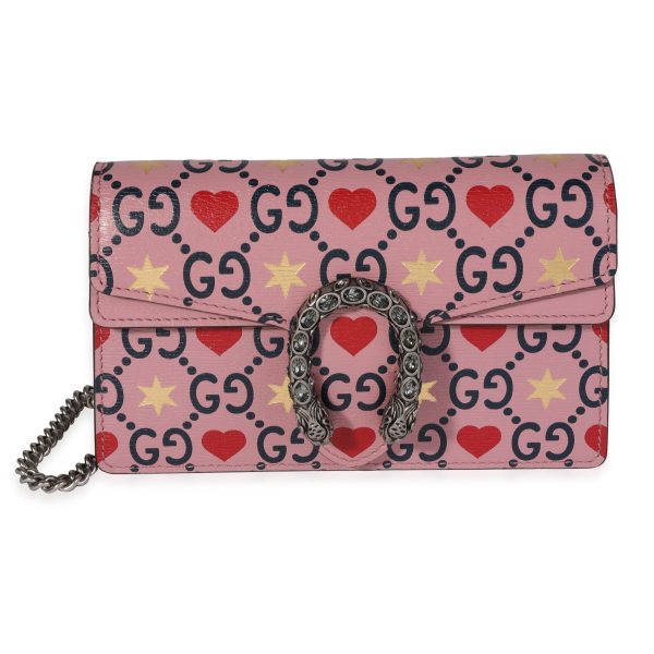 119947 fv b2de089c 0be0 4593 94a8 0fdff0902cae Gucci Pink Calfskin Valentines Day Super Mini Dionysus Bag