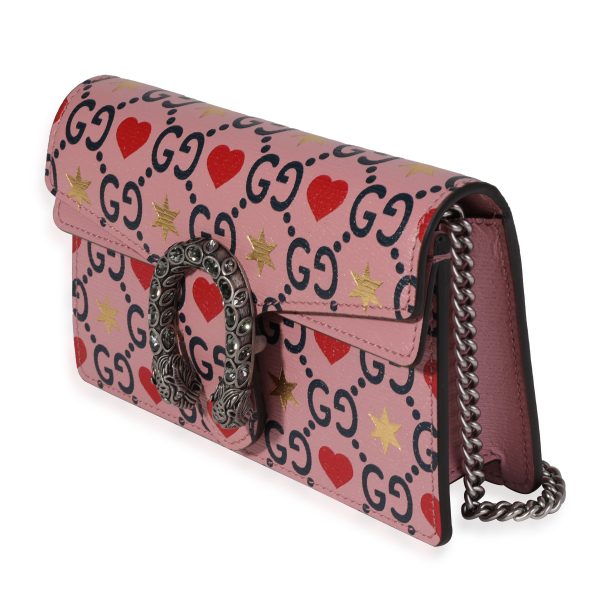 119947 sv a908650d 0016 444a 9de0 f9100152295c Gucci Pink Calfskin Valentines Day Super Mini Dionysus Bag