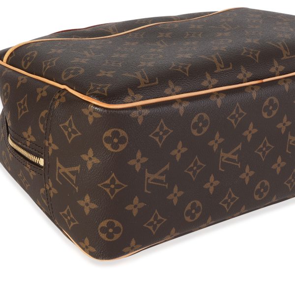 119954 clasp Louis Vuitton Brown Monogram Canvas Deauville Bag