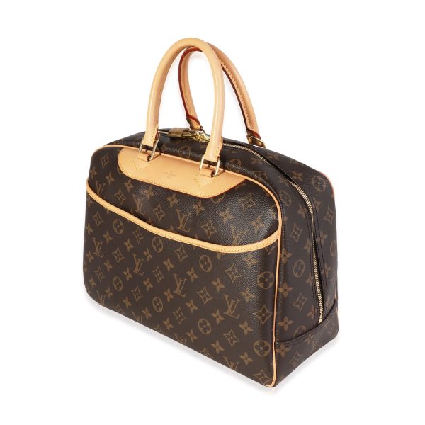 119954 sv Louis Vuitton Brown Monogram Canvas Deauville Bag