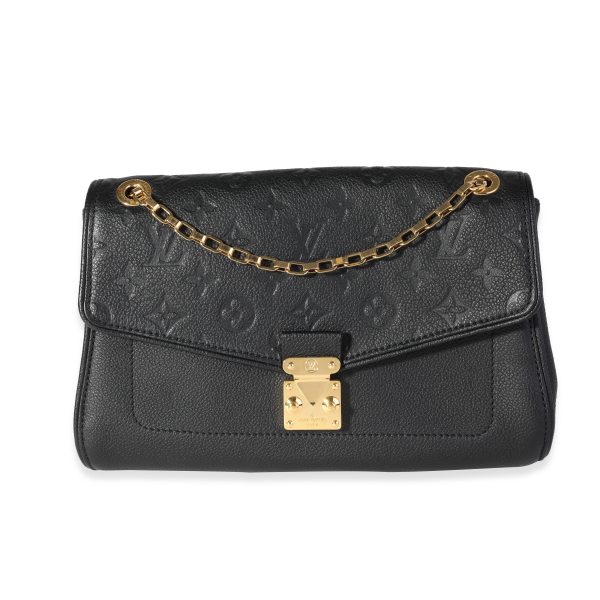 119976 fv Louis Vuitton Black Monogram Empreinte Saint Germain PM