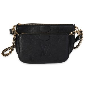 119989 fv bcfcc7a3 e5b3 4013 9831 379d46677149 LOUIS VUITTON Parana LV Logo Clutch Handbag Noir