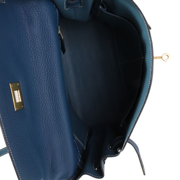 120034 av Hermès Verso Bleu Thalassa Bleu Jean Clémence Retourne Kelly 32 GHW