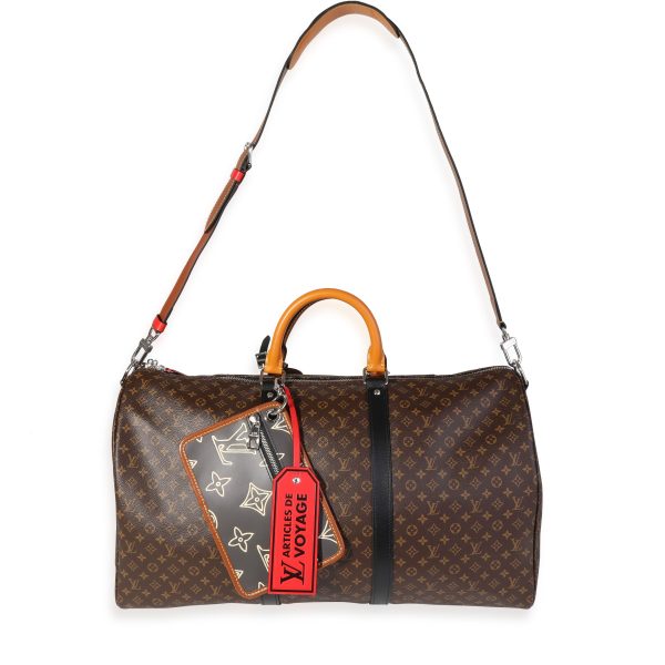 120060 bv Louis Vuitton Monogram Patchwork Keepall Bandoulière 50