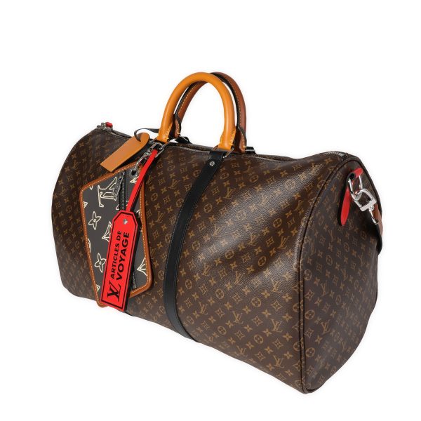 120060 sv Louis Vuitton Monogram Patchwork Keepall Bandoulière 50