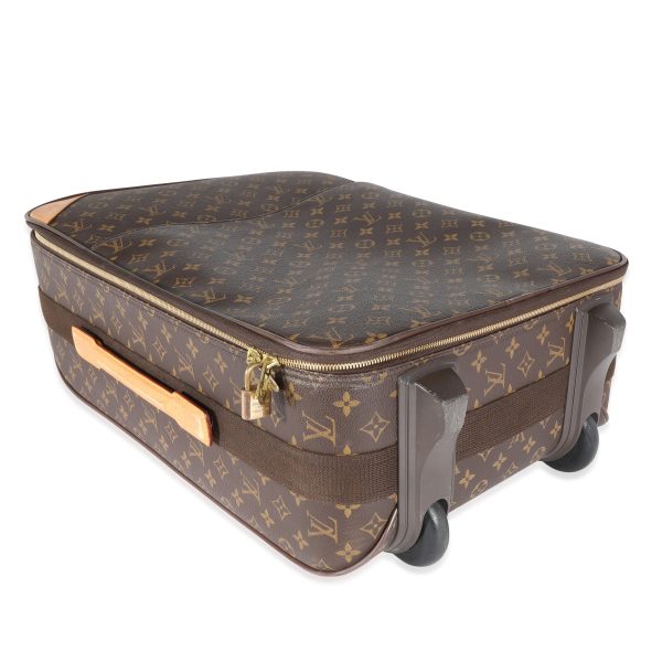 120071 stamp Louis Vuitton Monogram Canvas Pégase 55 Suitcase