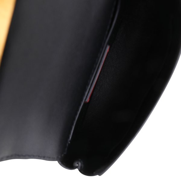120128 av Valentino Black Leather Supervee Micro Crossbody