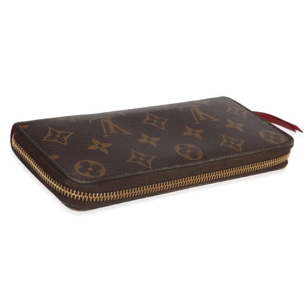 120134 box Louis Vuitton Monogram Canvas Fuchsia Clémence Wallet