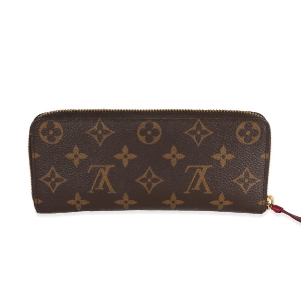 120134 pv Louis Vuitton Monogram Canvas Fuchsia Clémence Wallet