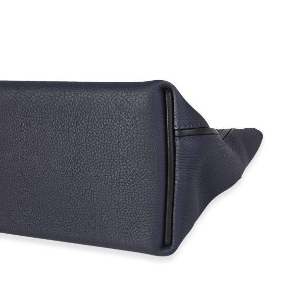 120214 box Herm√®s Bleu Nuit Togo Black Swift 2424 29 PHW