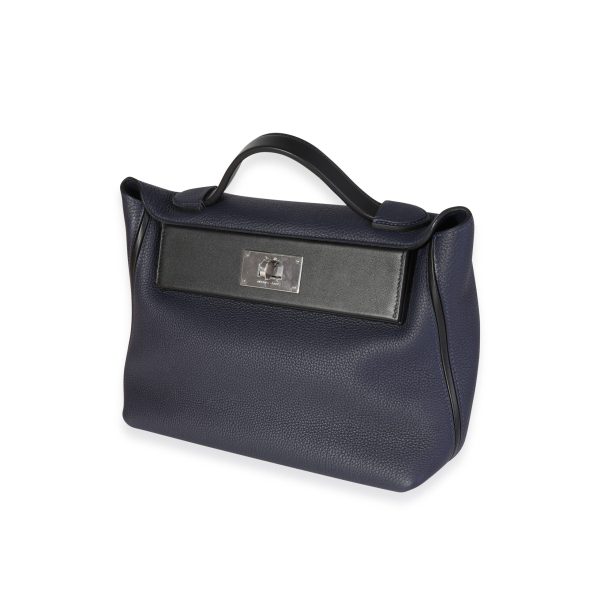 120214 sv Herm√®s Bleu Nuit Togo Black Swift 2424 29 PHW