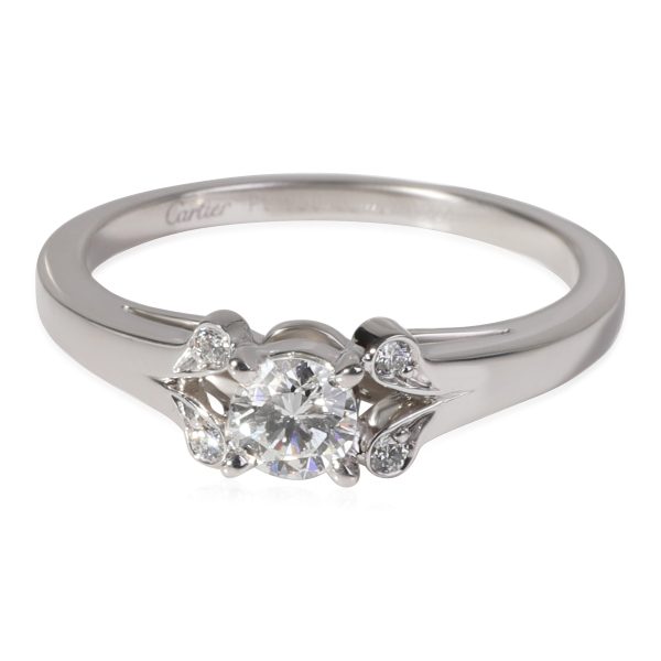 Rings Cartier Ballerine Diamond Engagement Ring in Platinum F VVS1 027 CT