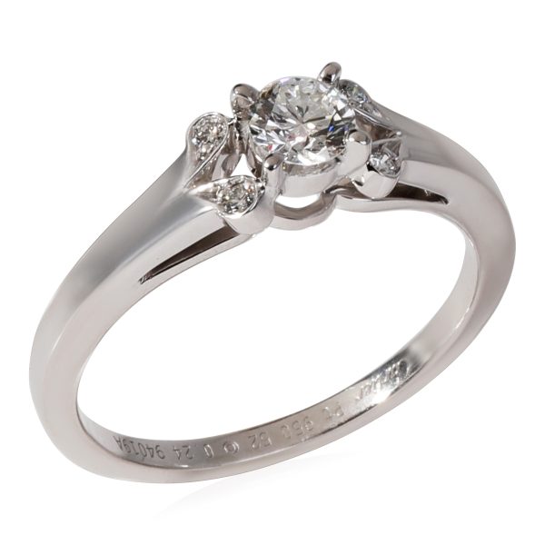 Engagement Ring Platinum Cartier Ballerine Diamond Engagement Ring in Platinum F VVS1 027 CT