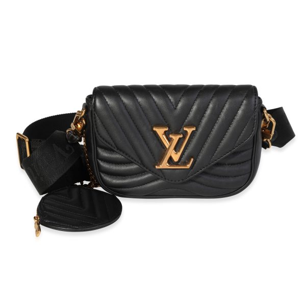 120242 fv 33643c75 936b 496b be0e b7acf4aa2c09 Louis Vuitton Black Quilted Leather New Wave Multi Pochette