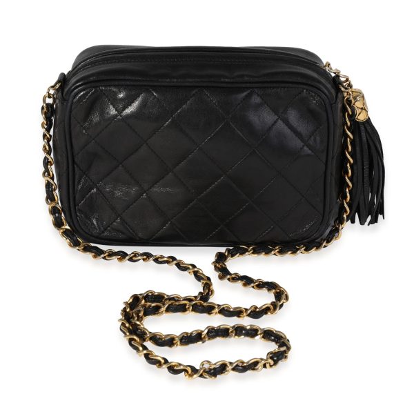 120296 pv 34445c35 251d 4541 a753 77c2875af29c Chanel Vintage Black Quilted Lambskin Camera Bag