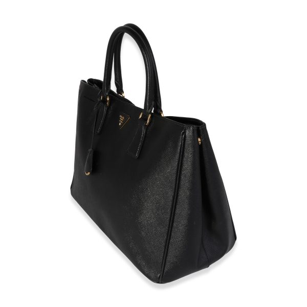 120298 sv 816a7f9e 6a85 4df6 a799 b0b48034fa31 Prada Black Saffiano Lux Large Tote