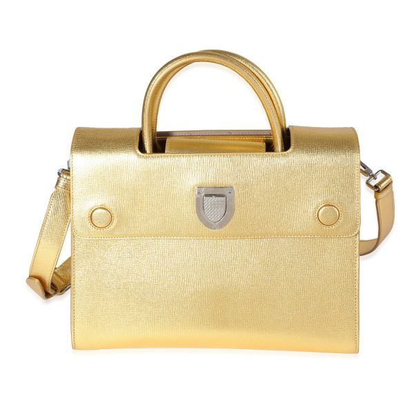 120302 fv 7ac09d08 150c 40c5 b891 1118f42b2d0b Dior Radiant Gold Goatskin Medium Diorever Bag