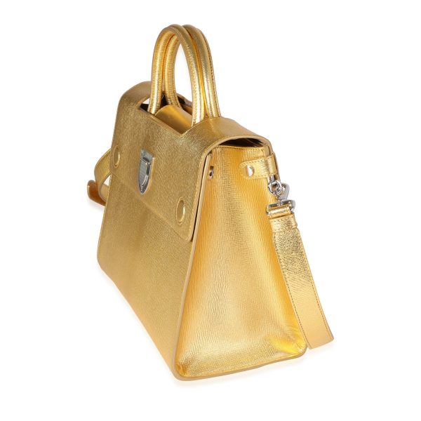 120302 sv bc07d2a7 768b 4b17 b0b7 f9c3e0deefb1 Dior Radiant Gold Goatskin Medium Diorever Bag