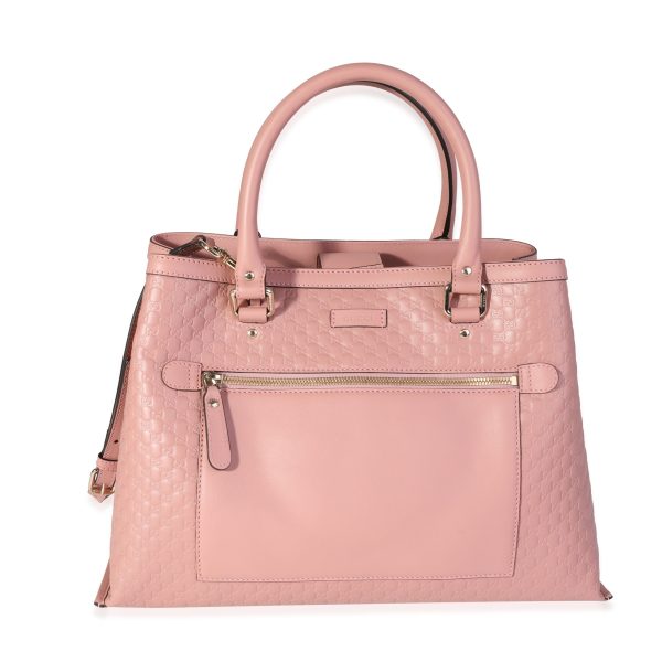 120326 fv 085057c4 2456 4556 97bc 910332e0a533 Gucci Pink Microguccissima Medium Tote