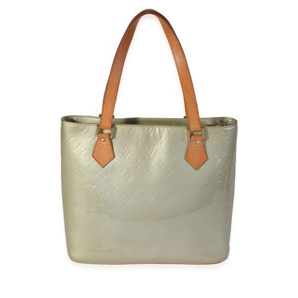 120342 pv Louis Vuitton Silver Monogram Vernis Houston Tote