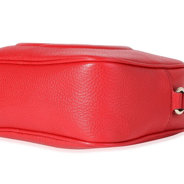 120366 box Gucci Red Pebbled Leather Soho Disco Crossbody