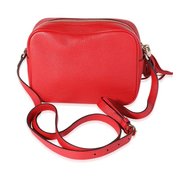 120366 pv Gucci Red Pebbled Leather Soho Disco Crossbody