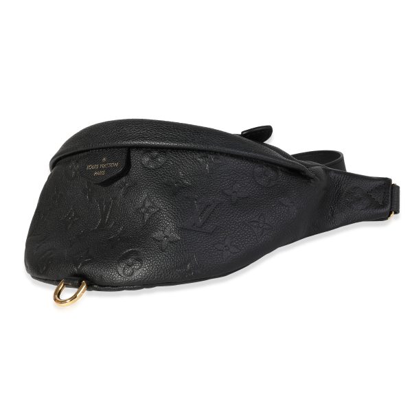 120368 box Louis Vuitton Black Monogram Empreinte Bumbag