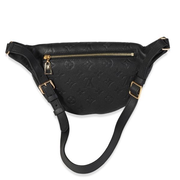 120368 bv Louis Vuitton Black Monogram Empreinte Bumbag