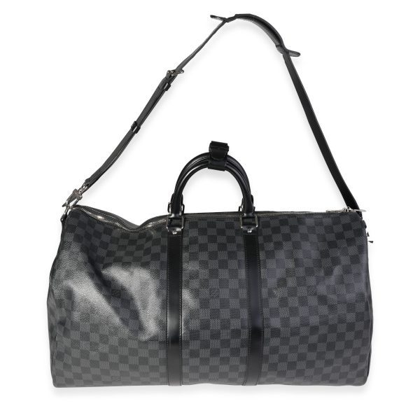 120408 bv eb38b398 94ce 4782 af2c a2cbaba6bb3d Louis Vuitton Damier Graphite Keepall Bandoulière 55