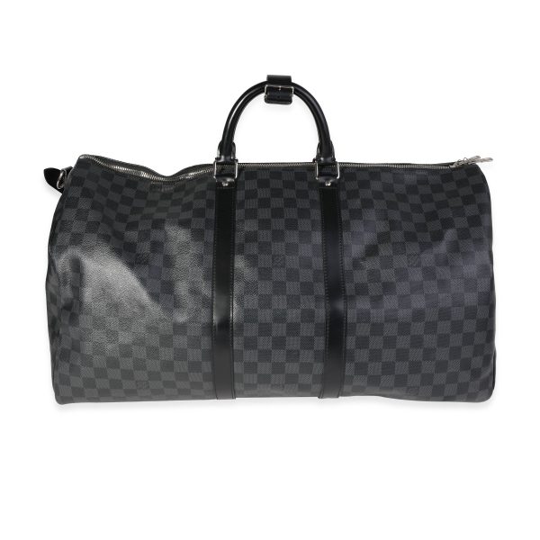 120408 fv 32db73ef 3ab5 4697 93a3 56330323ed90 Louis Vuitton Damier Graphite Keepall Bandoulière 55