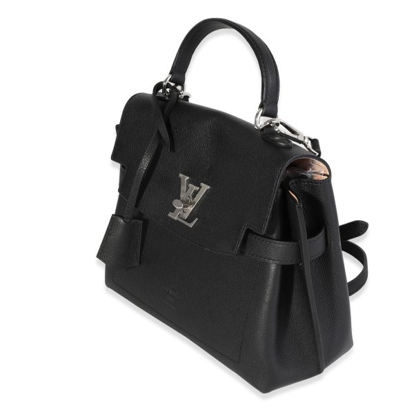 120409 sv Louis Vuitton Black Soft Calfskin Lockme Ever BB