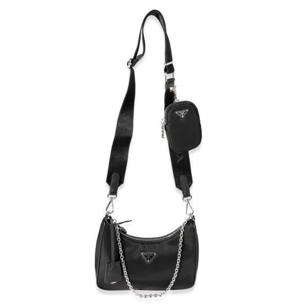 120422 stamp 28882258 e69f 4efd bdb8 84b061c4e49d Prada Black Nylon Re Edition 2005 Bag