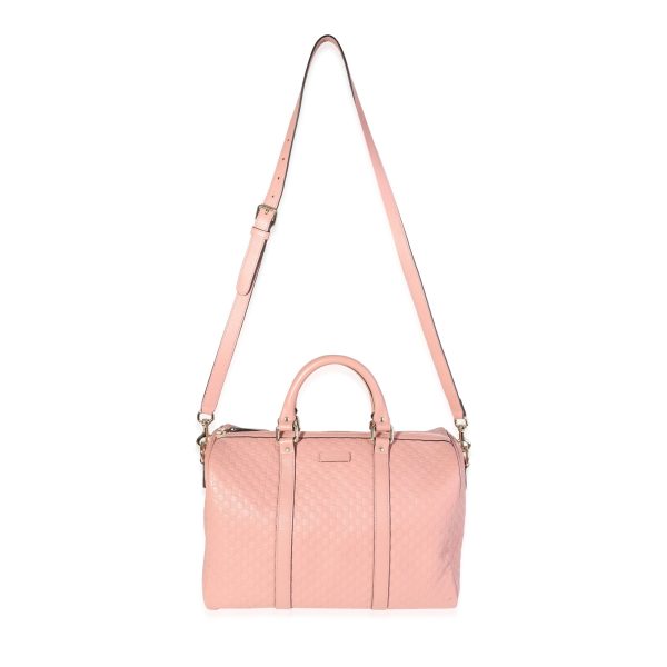 120427 bv 79275383 f32a 4694 b16e f6ef7eae1737 Gucci Pink Microguccissima Leather Medium Boston Bag