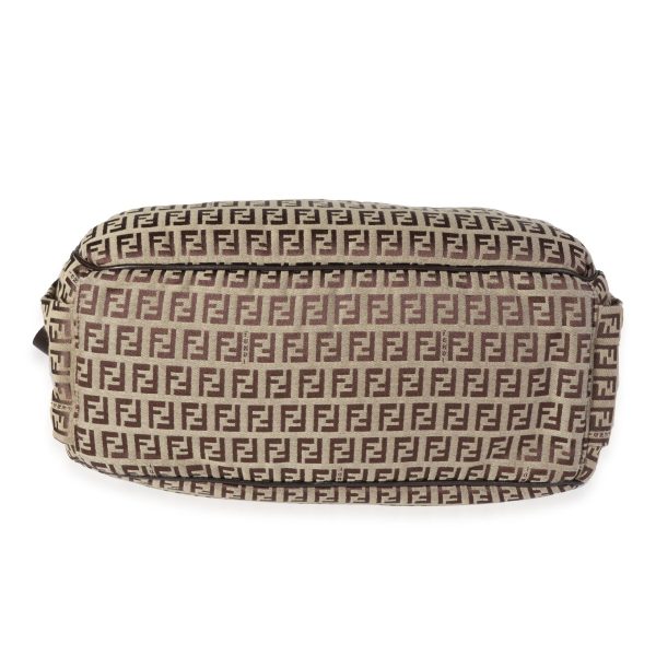 120452 stamp b6dc1e73 9332 4bfc ab67 15f682c3da5b Fendi Brown Zucchino Canvas Baby Bag with Changing Pad