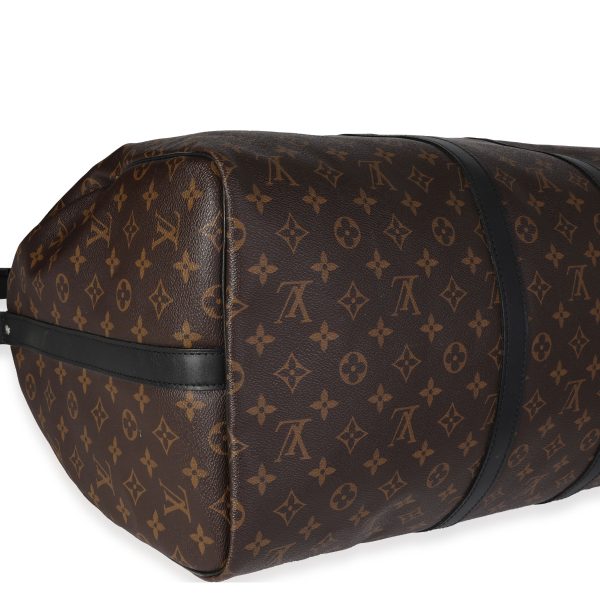 120455 box Monogram Macassar Keepall Bandoulière 55