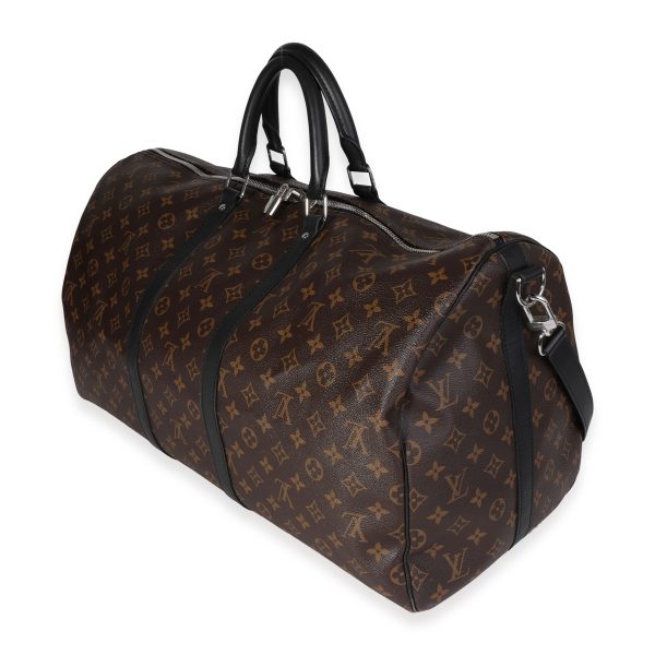 120455 sv Monogram Macassar Keepall Bandoulière 55