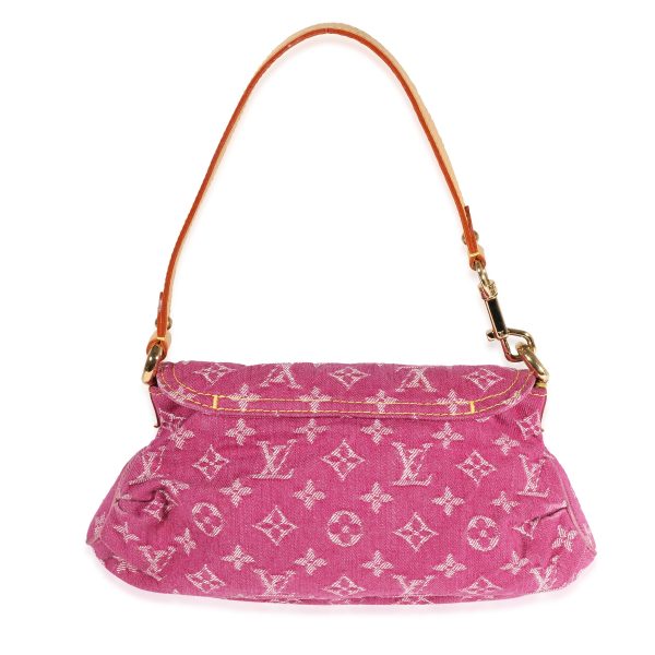 120509 pv 132cd9ba 3e03 4f67 9f8a ab2b5592fdca Louis Vuitton Pink Monogram Denim Pleaty Bag