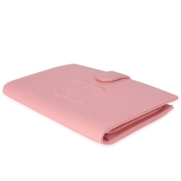 120514 clasp Chanel Pink Caviar Timeless Wallet