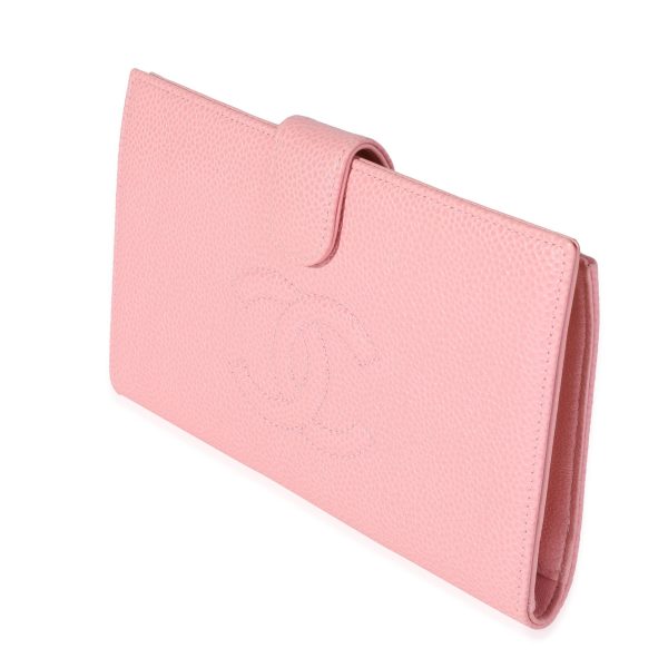 120514 sv Chanel Pink Caviar Timeless Wallet