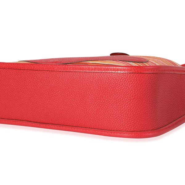 120534 box Hermès Rouge Casaque Togo Vibrato Evelyne I 29 GHW