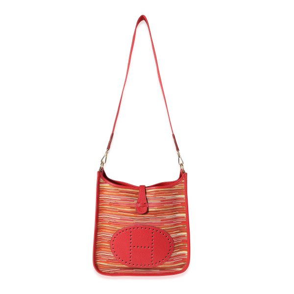 120534 bv Hermès Rouge Casaque Togo Vibrato Evelyne I 29 GHW